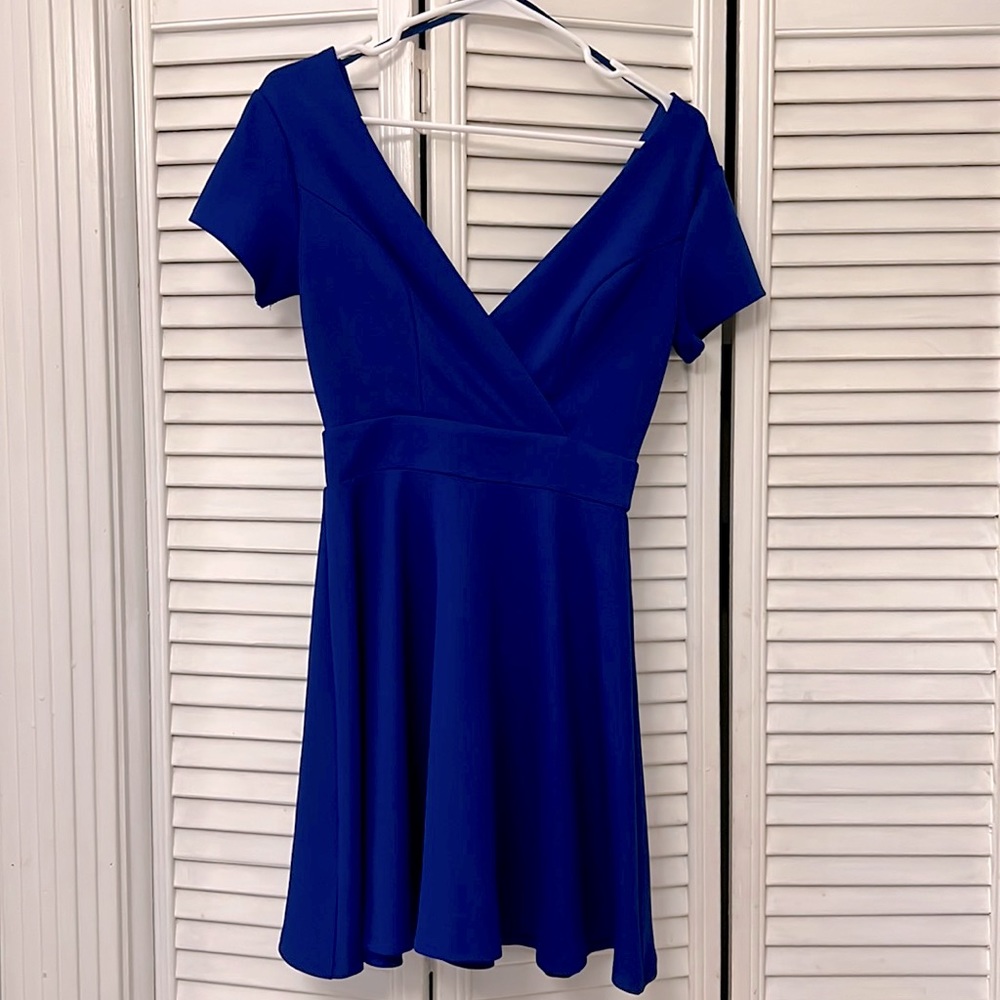 Royal blue dress